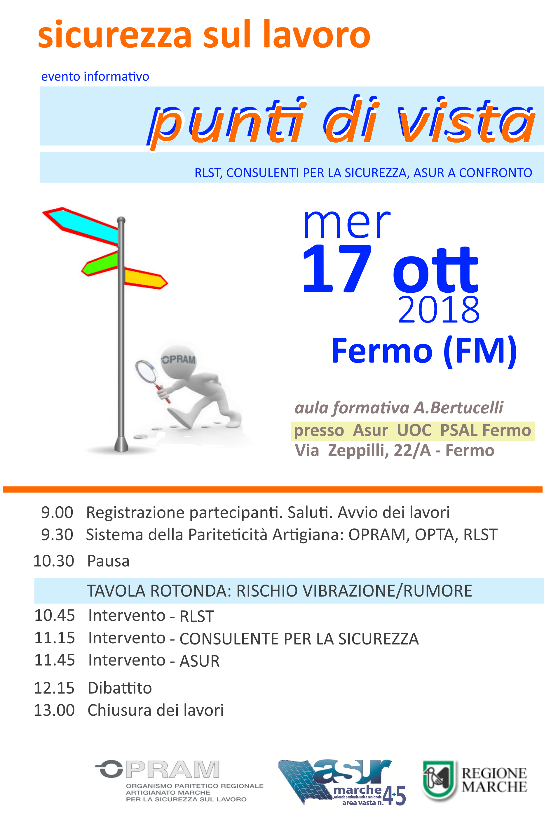 17/10/2018 – Fermo – evento informativo Punti di Vista