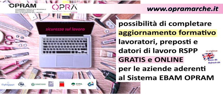 OPRAMarche FORMAZIONE e-Learning   *NUOVI CORSI*