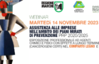 WEBINAR – 14 NOVEMBRE 2023 ORE 14-17